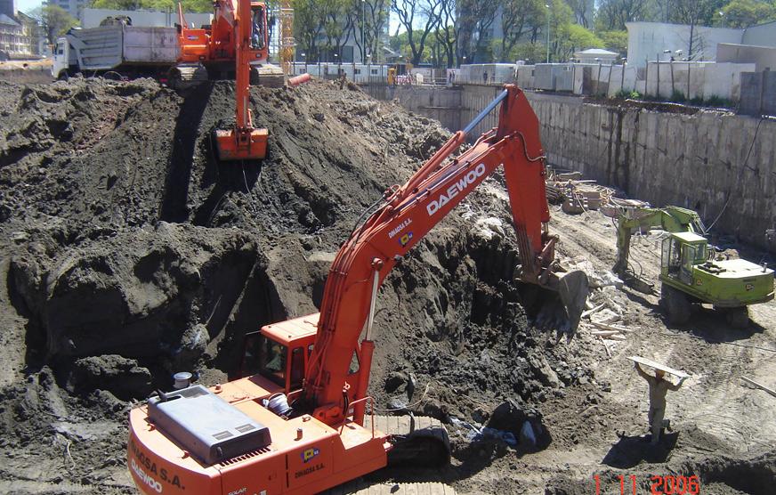 Excavación en Torres Mulieris (Puerto Madero)